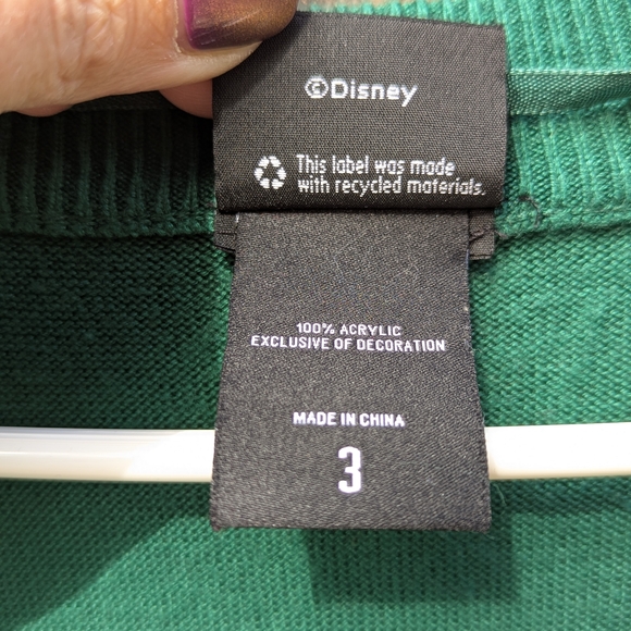 Torrid Disney Women's Green Cardigan Mickey Embroidery Size 3X 22-24 Christmas - Picture 10 of 14